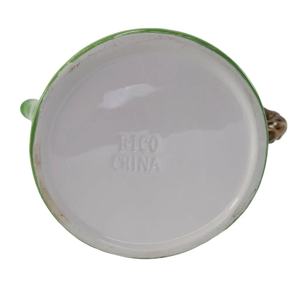 Cabin Lake Lodge Theme Teapot‎ With Lid Moose Bear Wildlife Tree Ceramic READ
